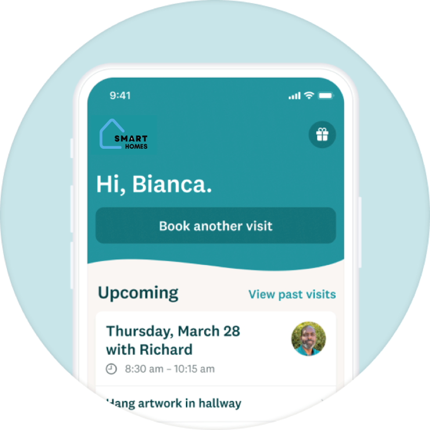 Agrega tareas y hazles seguimiento, coordina visitas y envía mensajes a nuestros especialistas a través de nuestra app*